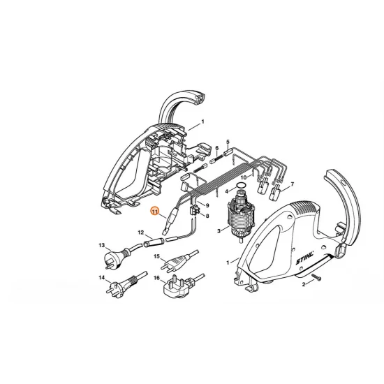 STIHL  Zespół zatrzymania noży 6010 430 1701